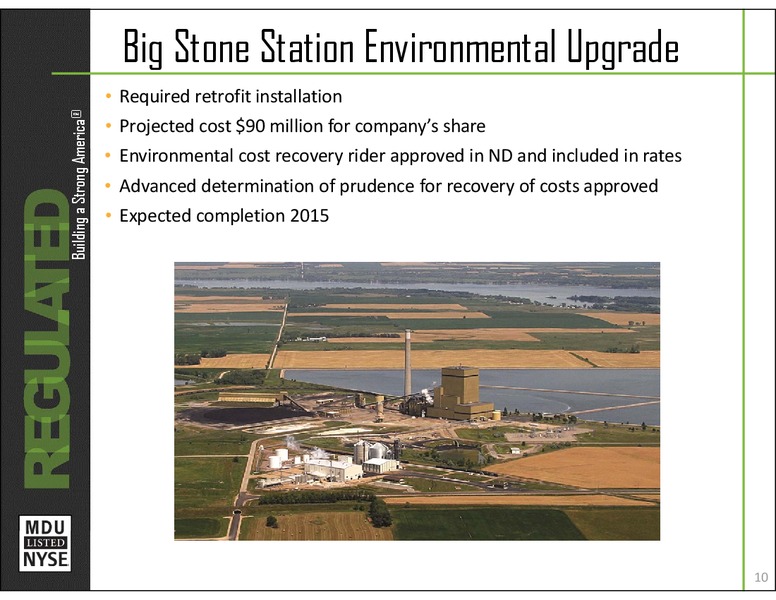 INVESTOR PRESENTATION – MDU Resources Group Inc. – slide 9