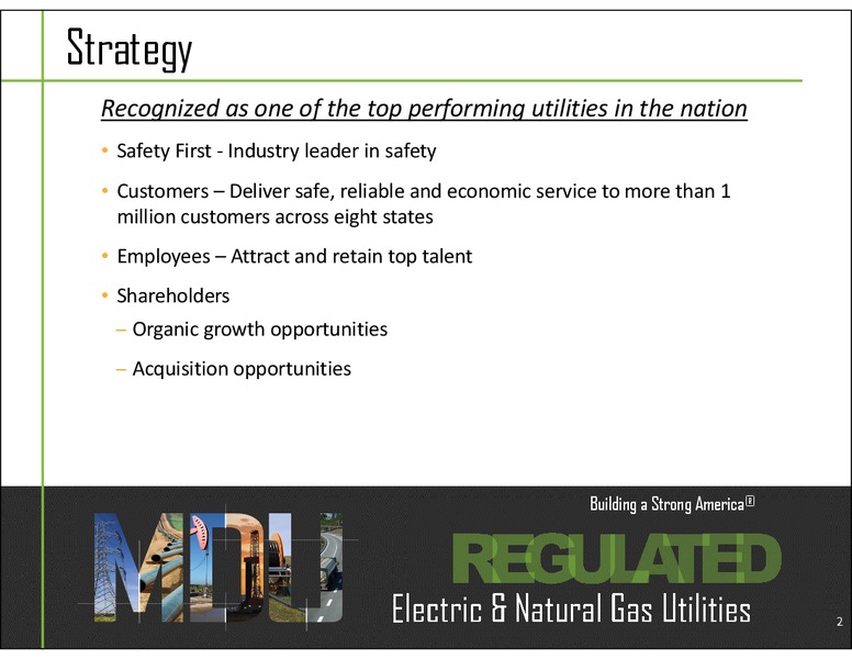 Electric & Natural Gas Utilitie – MDU Resources Group Inc. – slide 2