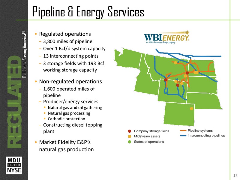 Analyst Seminar - New York City – MDU Resources Group Inc. – slide 12