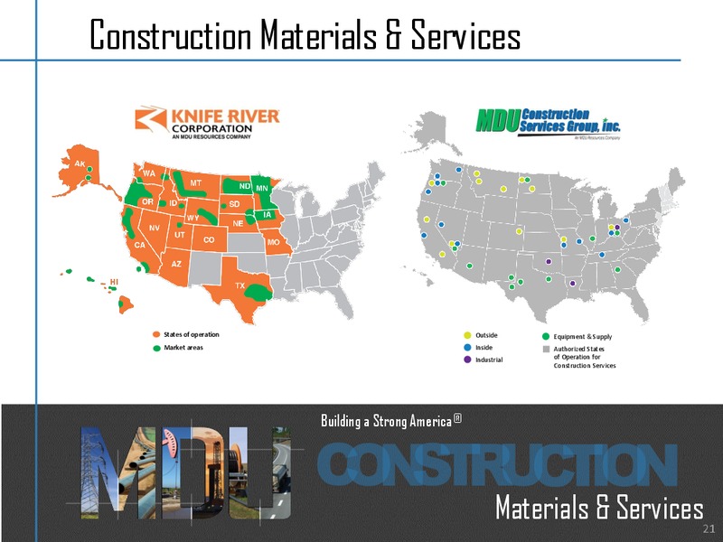 Analyst Seminar - New York City – MDU Resources Group Inc. – slide 20