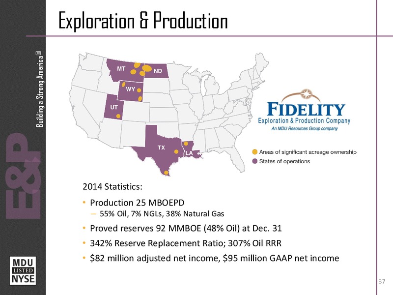 Analyst Seminar - New York City – MDU Resources Group Inc. – slide 36