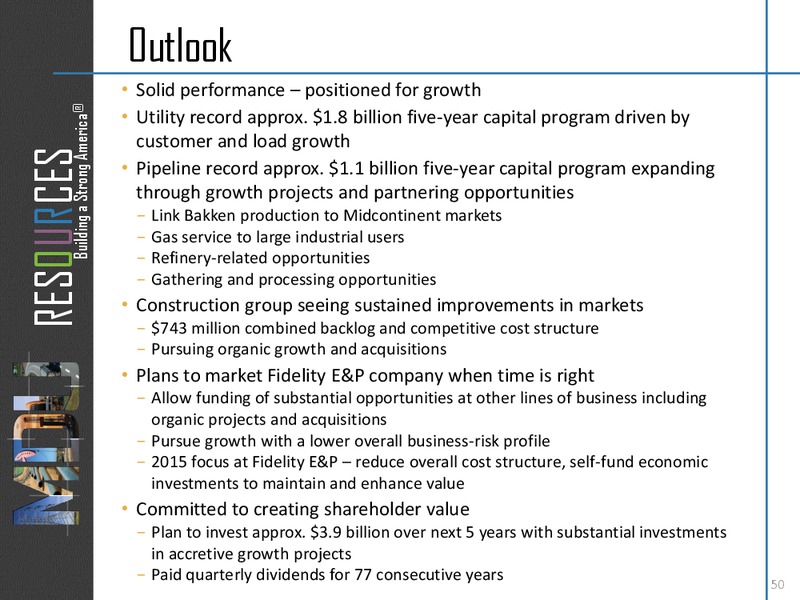 Analyst Seminar - New York City – MDU Resources Group Inc. – slide 49