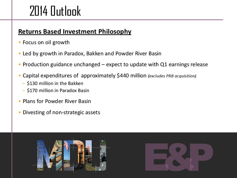 INVESTOR PRESENTATION – MDU Resources Group Inc. – slide 17