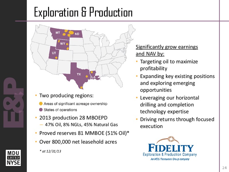 Midwest Utilities Seminar – MDU Resources Group Inc. – slide 23