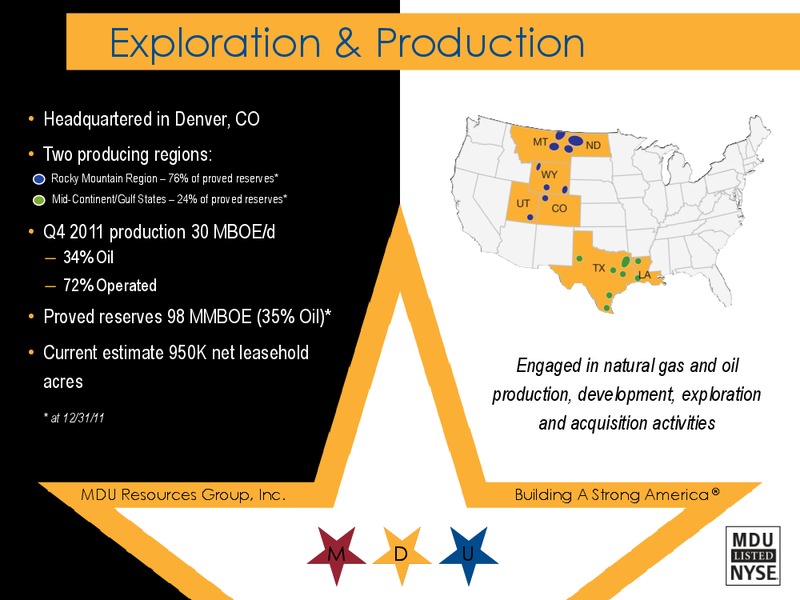 THE 2ND ANNUAL BAKKEN INVESTOR CONFERENCE – MDU Resources Group Inc. – slide 17