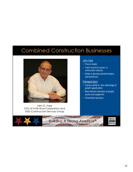 WILLIAMS CAPITAL GROUP MIDWEST UTILITIES SEMINAR – MDU Resources Group Inc. – slide 23