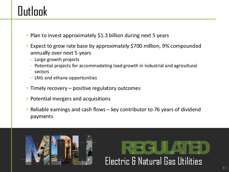AGA Financial Forum – MDU Resources Group Inc. – slide 9