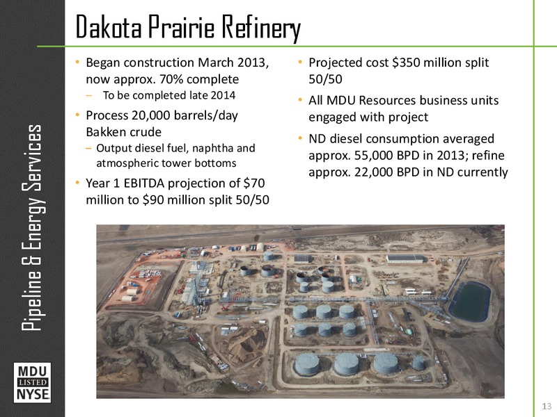 Investor Relations – MDU Resources Group Inc. – slide 12