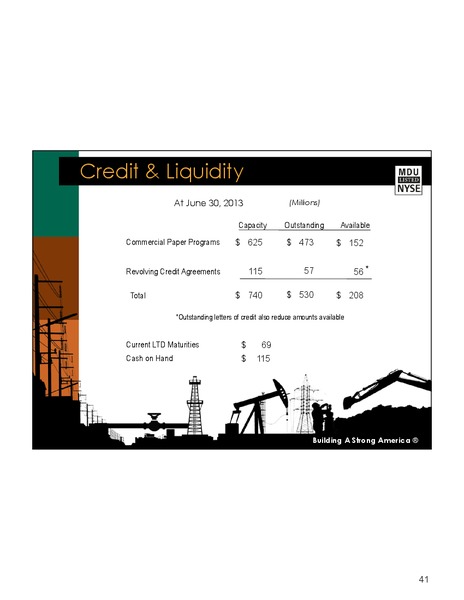 DAVIDSON ENGINEERING AND CONSTRUCTION CONFERENCE – MDU Resources Group Inc. – slide 40