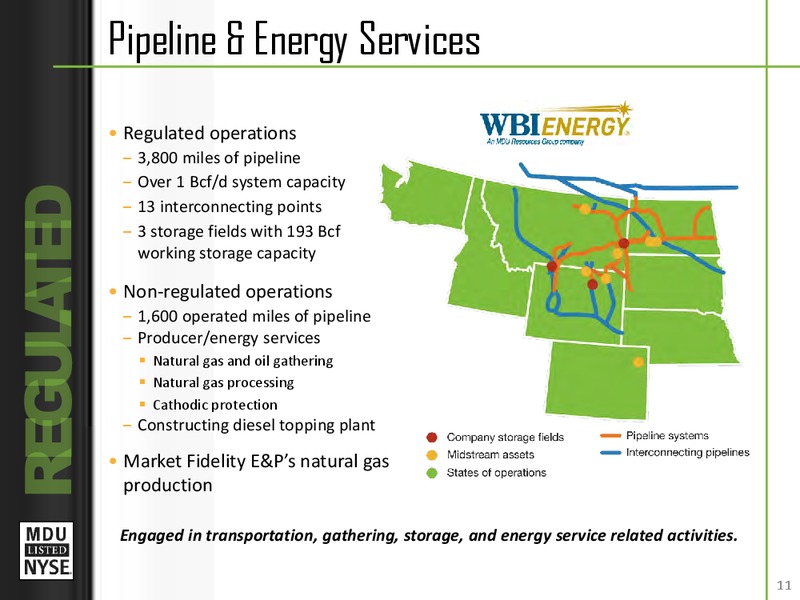 Investror Relations – MDU Resources Group Inc. – slide 10