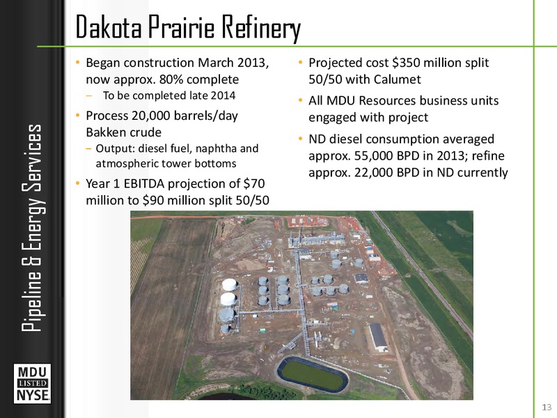 Investror Relations – MDU Resources Group Inc. – slide 12
