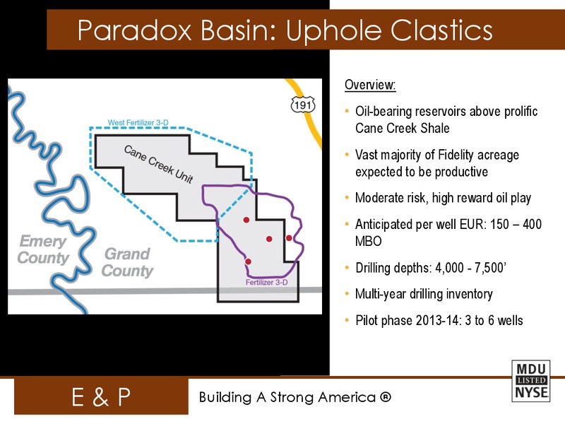 RESOURCES EEI FINANCIAL CONFERENCE – MDU Resources Group Inc. – slide 33