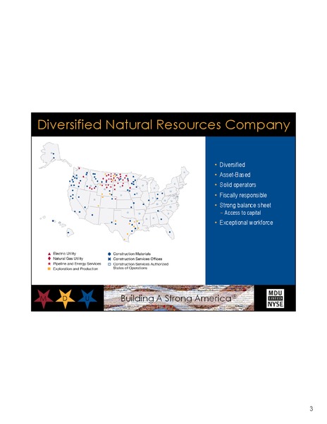 EDISON ELECTRIC INSTITUTE 47TH FINANCIAL CONFERENCE – MDU Resources Group Inc. – slide 2