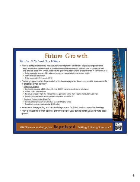 Wells Fargo Energy Conference – MDU Resources Group Inc. – slide 8