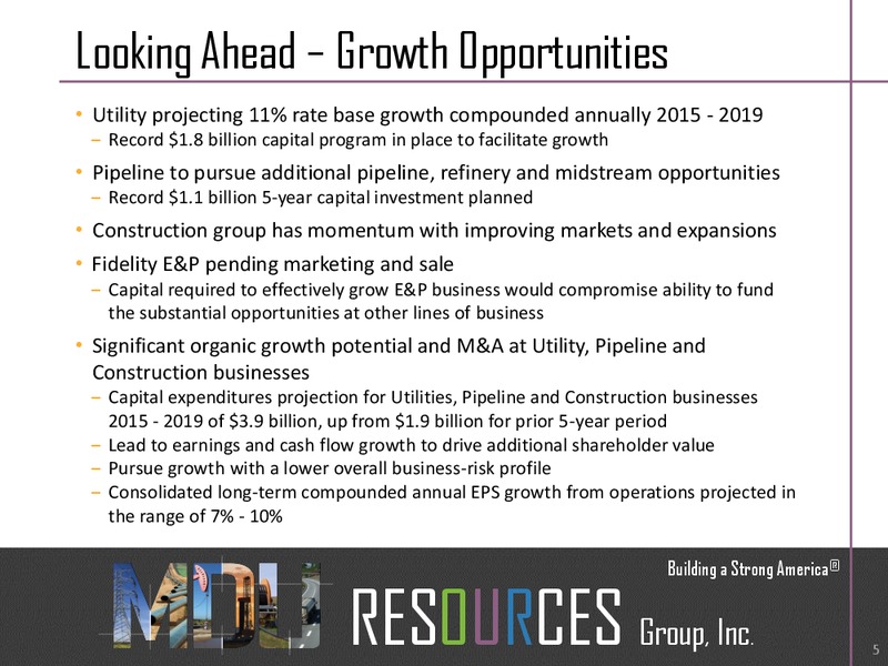 AGA Financial Forum – MDU Resources Group Inc. – slide 4