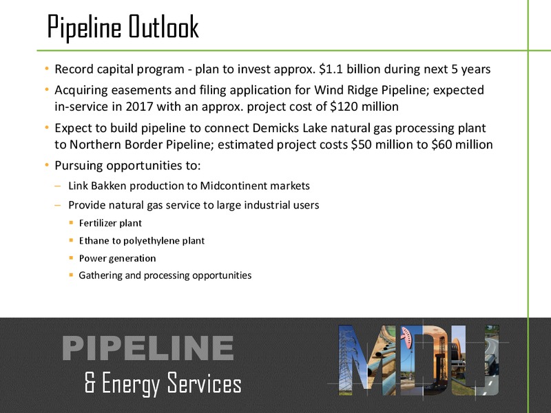 Q2 2015 Earnings Call – MDU Resources Group Inc. – slide 11