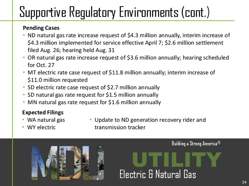 October 2015 Investor Presentation – MDU Resources Group Inc. – slide 13