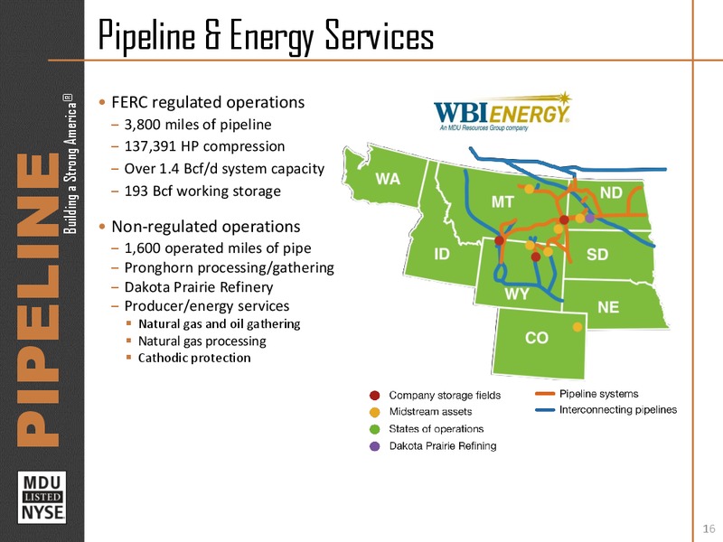 October 2015 Investor Presentation – MDU Resources Group Inc. – slide 15