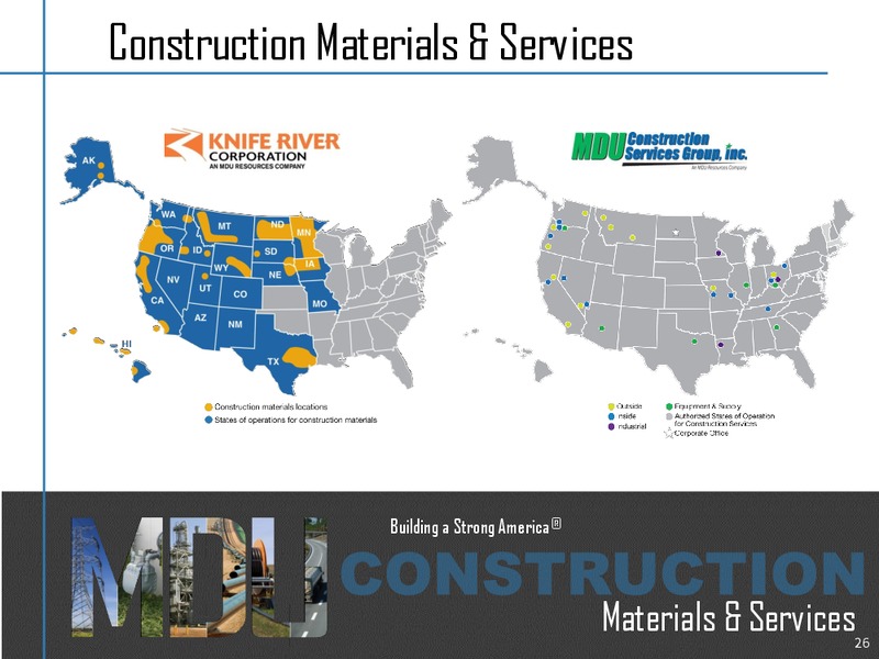 October 2015 Investor Presentation – MDU Resources Group Inc. – slide 25