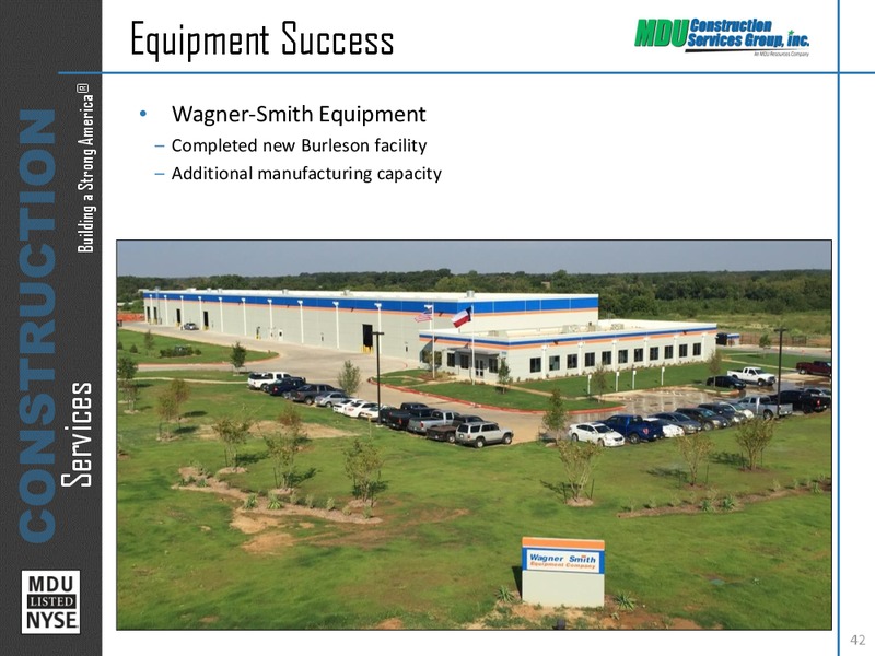 October 2015 Investor Presentation – MDU Resources Group Inc. – slide 41