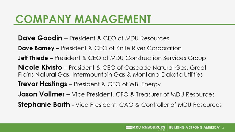Q3 2017 Presentation – MDU Resources Group Inc. – slide 2