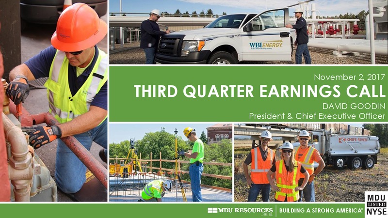 Q3 2017 Presentation – MDU Resources Group Inc. – slide 4