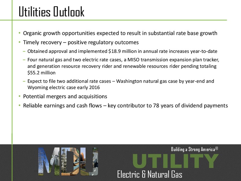 Q3 2015 Results – MDU Resources Group Inc. – slide 6