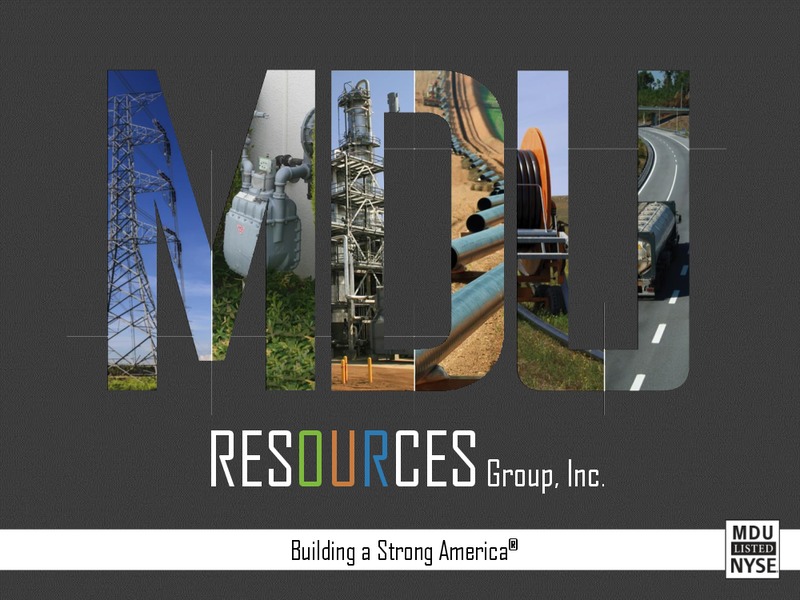 Q3 2015 Results – MDU Resources Group Inc. – slide 14