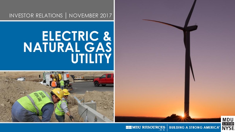 November 2017 EEI Financial Presentation – MDU Resources Group Inc. – slide 8