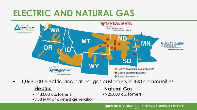 November 2017 EEI Financial Presentation – MDU Resources Group Inc. – slide 9