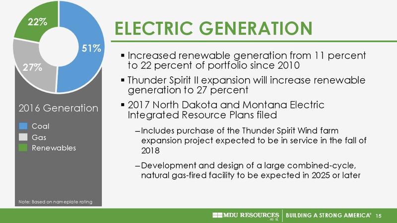 December 2017 Investor Presentation – MDU Resources Group Inc. – slide 14