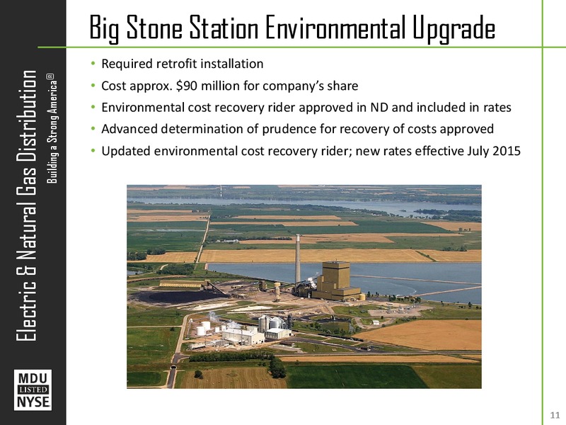 Wells Fargo Energy Conference Presentation – MDU Resources Group Inc. – slide 10