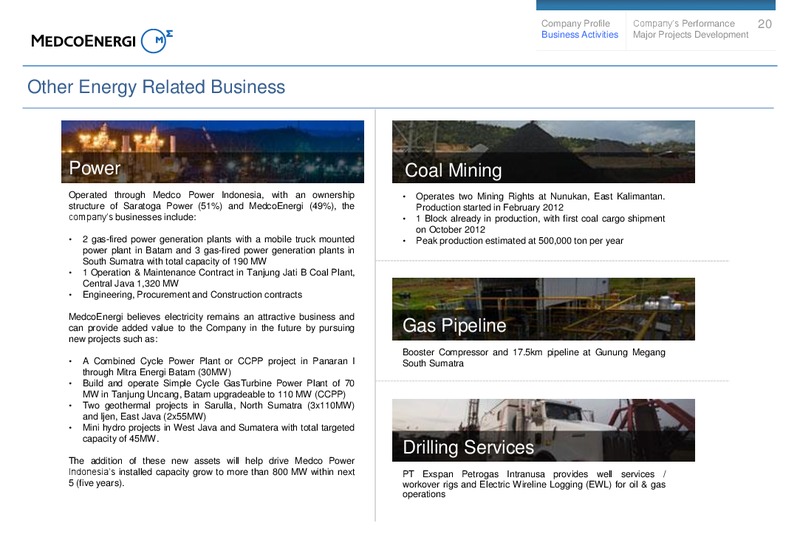 9M14 Investors Update – Medco Energi – slide 19