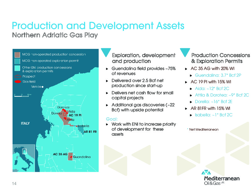 Investor Presentation – Mediterranean Oil and Gas Company – slide 13