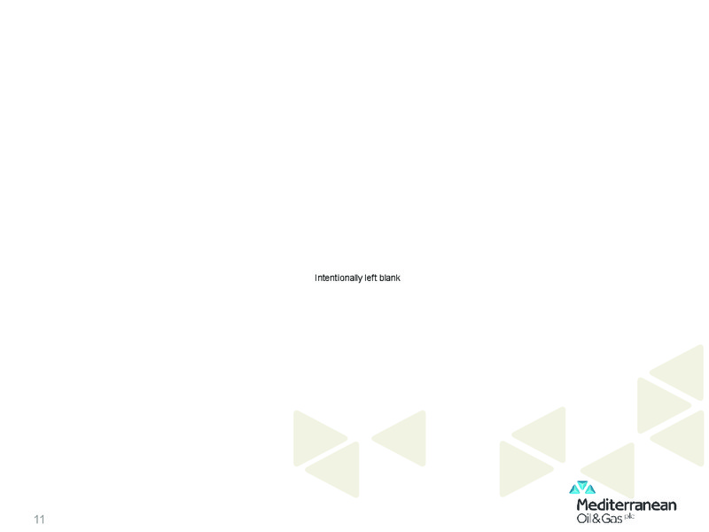 Investor Presentation – Mediterranean Oil and Gas Company – slide 10