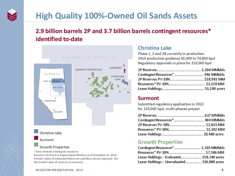 INVESTOR PRESENTATION – Meg Energy – slide 3