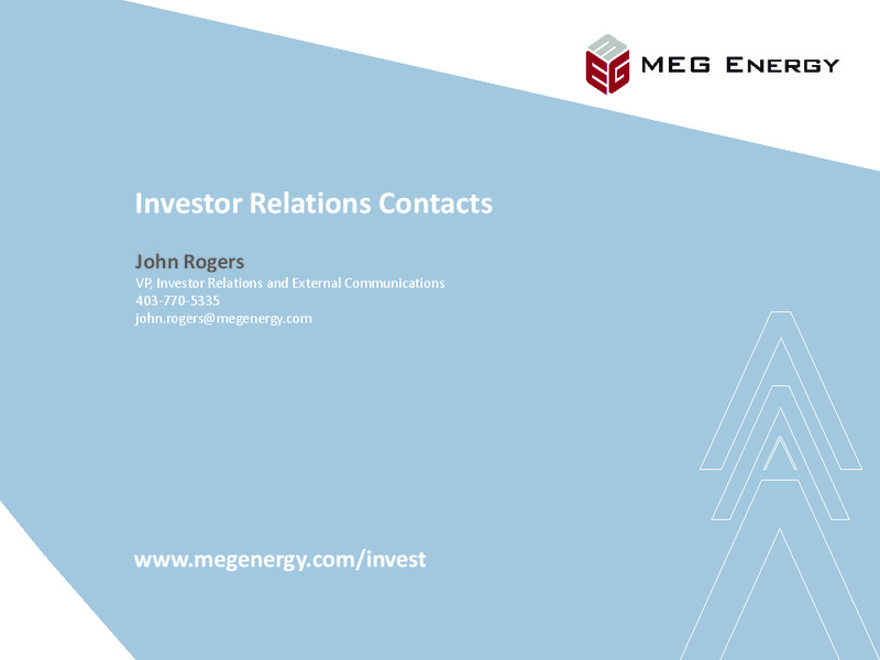 Investor Presentation – Meg Energy – slide 26