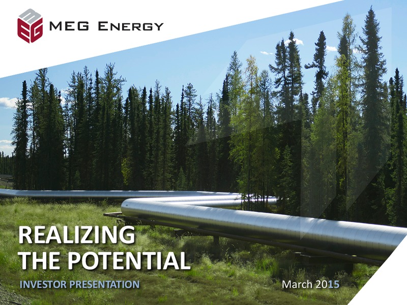 INVESTOR PRESENTATION – Meg Energy – slide 1