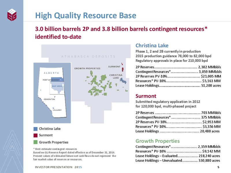 INVESTOR PRESENTATION – Meg Energy – slide 3