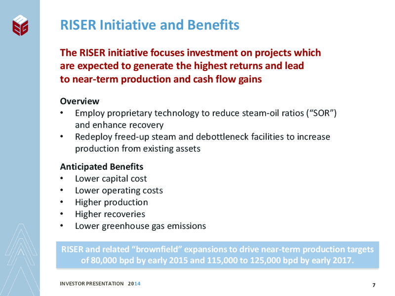 INVESTOR PRESENTATION – Meg Energy – slide 5