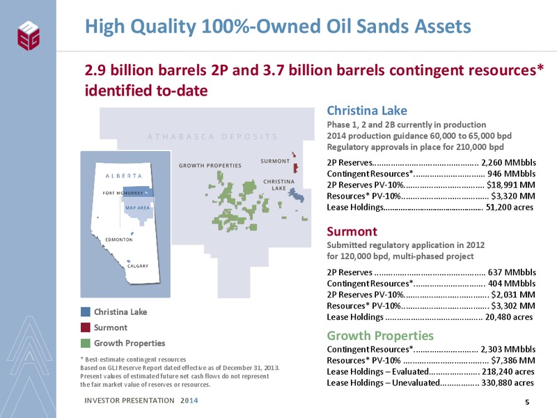 INVESTOR PRESENTATION – Meg Energy – slide 3