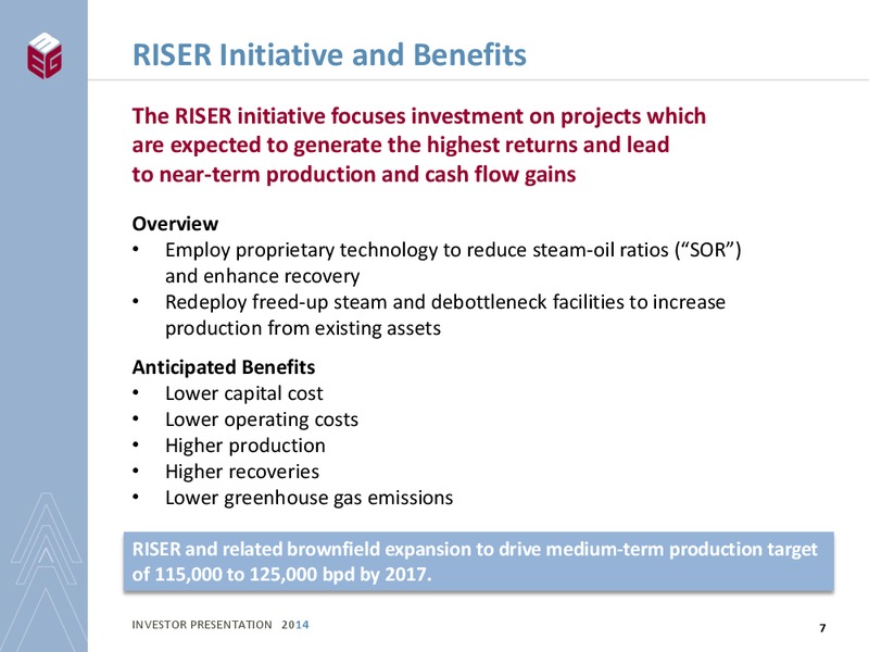 INVESTOR PRESENTATION – Meg Energy – slide 5