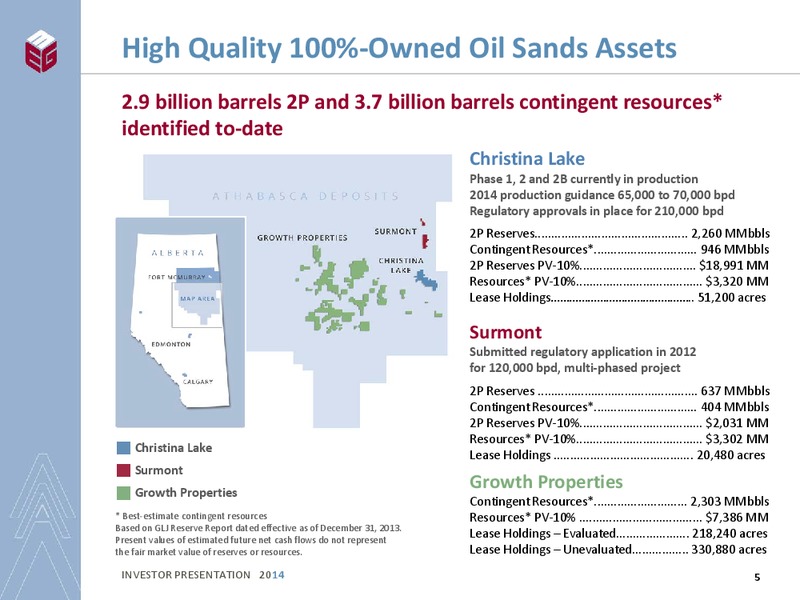 INVESTOR PRESENTATION – Meg Energy – slide 3