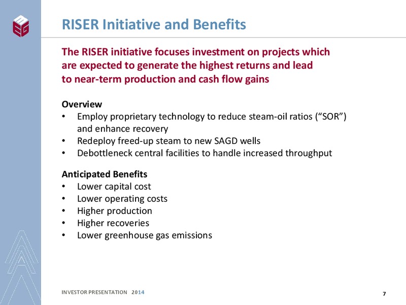 INVESTOR PRESENTATION – Meg Energy – slide 5