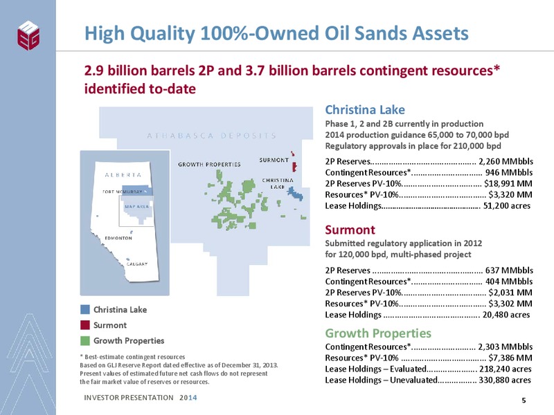 INVESTOR PRESENTATION – Meg Energy – slide 3