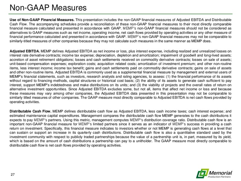 2014 NAPTP Investor Conference – Memorial Production Partners Lp – slide 26