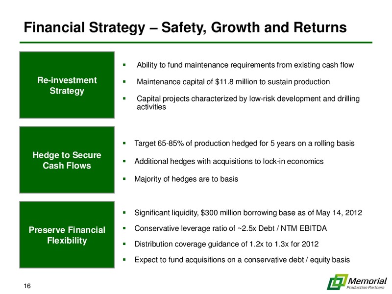 CITI GROUP MLP MIDSTREAM INFRASTRUCTURE CONFERENCE – Memorial Production Partners Lp – slide 15