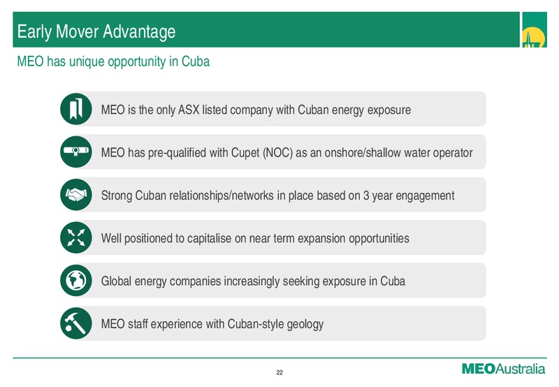 May 2015 Investor Presentation – Meo Australia Ltd. – slide 20