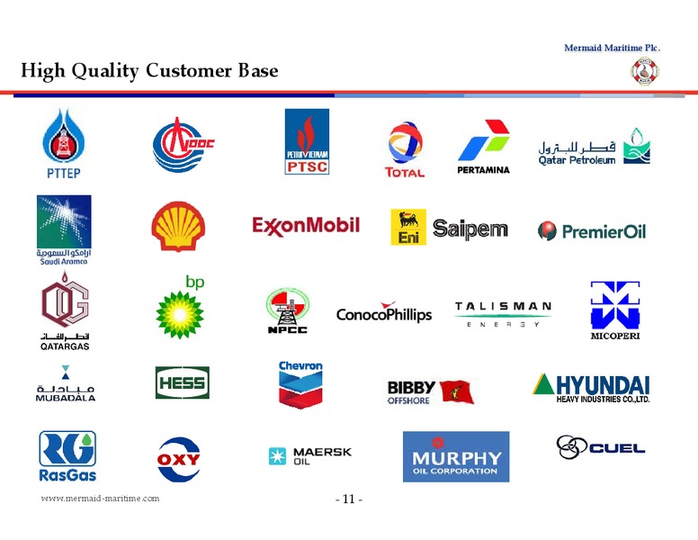 DECEMBER 2014 CORPORATE PRESENTATION – Mermaid Maritime Public Company Limited – slide 10