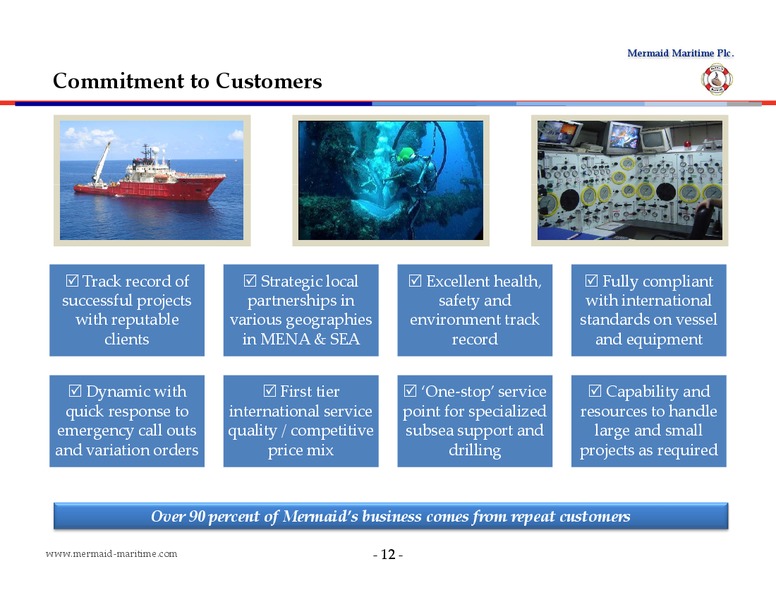 DECEMBER 2014 CORPORATE PRESENTATION – Mermaid Maritime Public Company Limited – slide 11